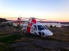 Helikopterplatta på Amerikaberget, Dalarö